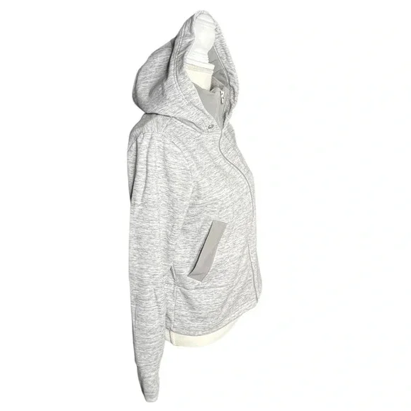 Athleta Victory Primaloft Full Zip Hooded Jacket in Heather Gray Size Small - Picture 5 of 15